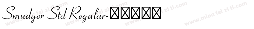 Smudger Std Regular字体转换
